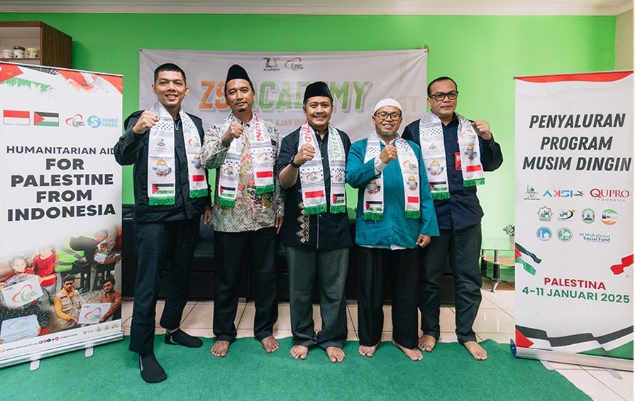 Zakat Sukses Awali 2025 dengan Doa dan Pelepasan Tim Kemanusiaan Bantuan untuk Pengungsi Palestina di Yordania