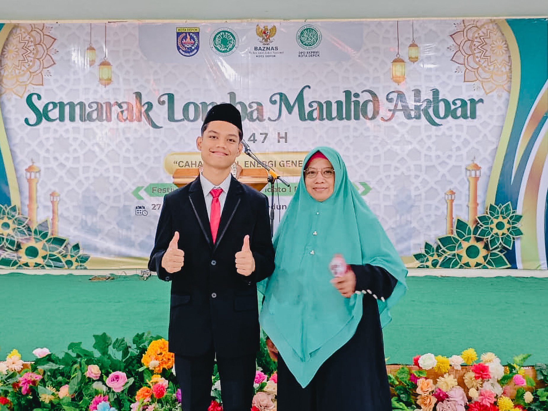 Rayhan, Siswa Smart Sukses School yang Bersinar di Panggung Maulid Akbar 2025