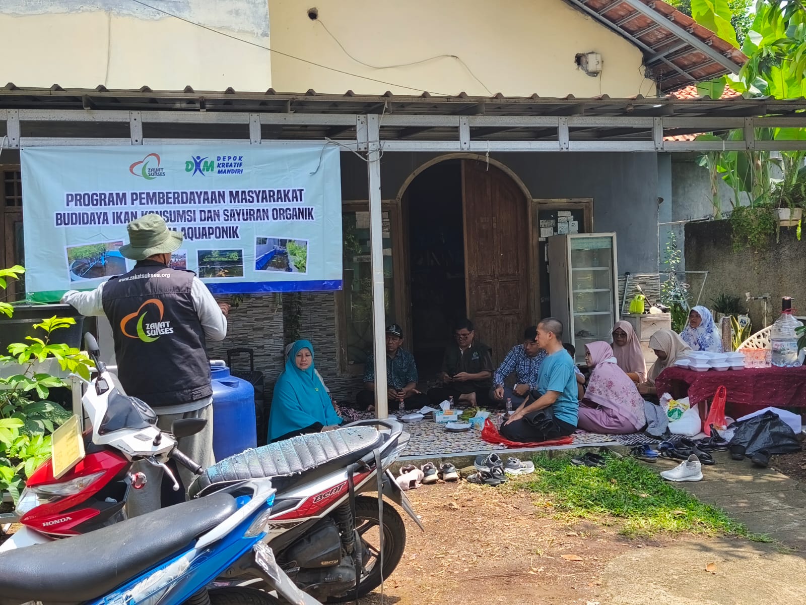 Zakat Sukses Dukung Pelatihan Aquaponik DKM untuk Ketahanan Pangan Warga Cilodong