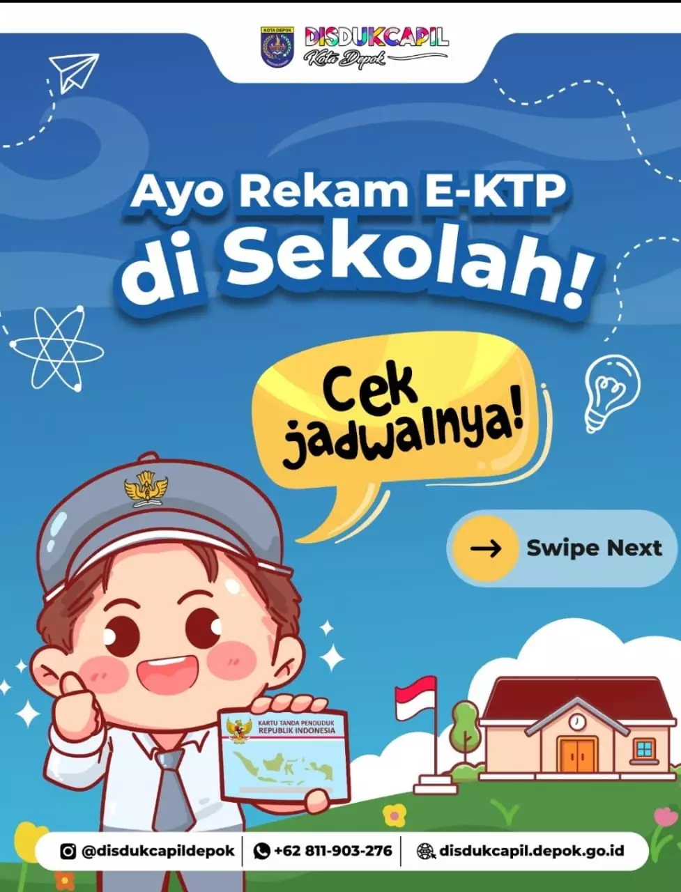 Disdukcapil Depok Jemput Bola E-KTP di 46 Sekolah: Simak Jadwal Lengkapnya!