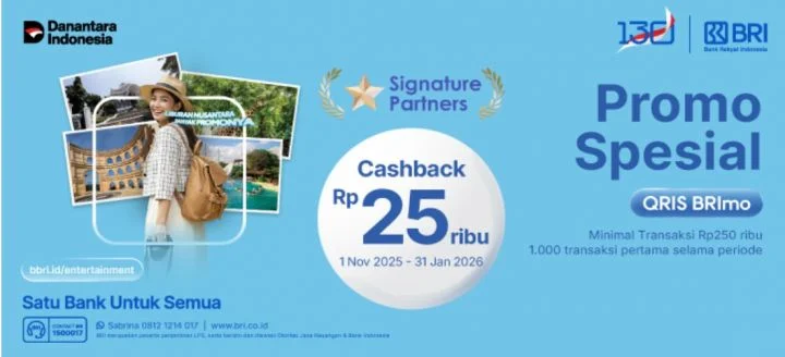Liburan Akhir Tahun 2025 Lebih Hemat: Cashback BRImo di Berbagai Destinasi