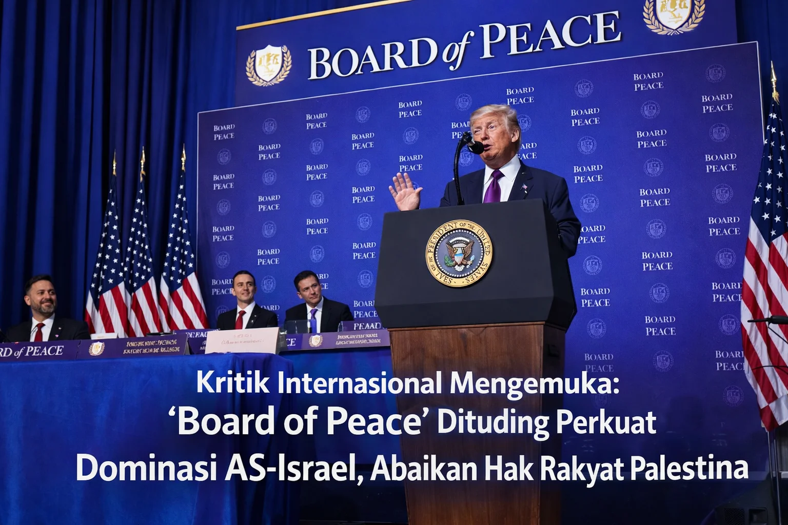 Kritik Internasional Mengemuka: ‘Board of Peace’ Dituding Perkuat Dominasi AS-Israel, Abaikan Hak Rakyat Palestina
